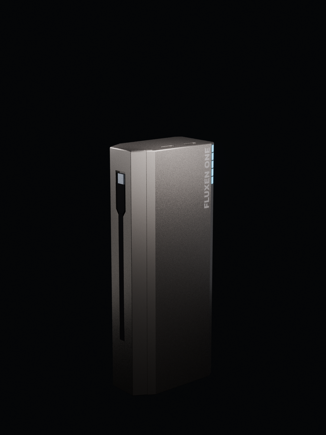 FLUXEN ONE prototype fitted with the integrated USB-C charging module